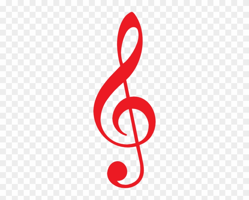 Red Clipart Music Note - Red Music Note Transparent Background #346516