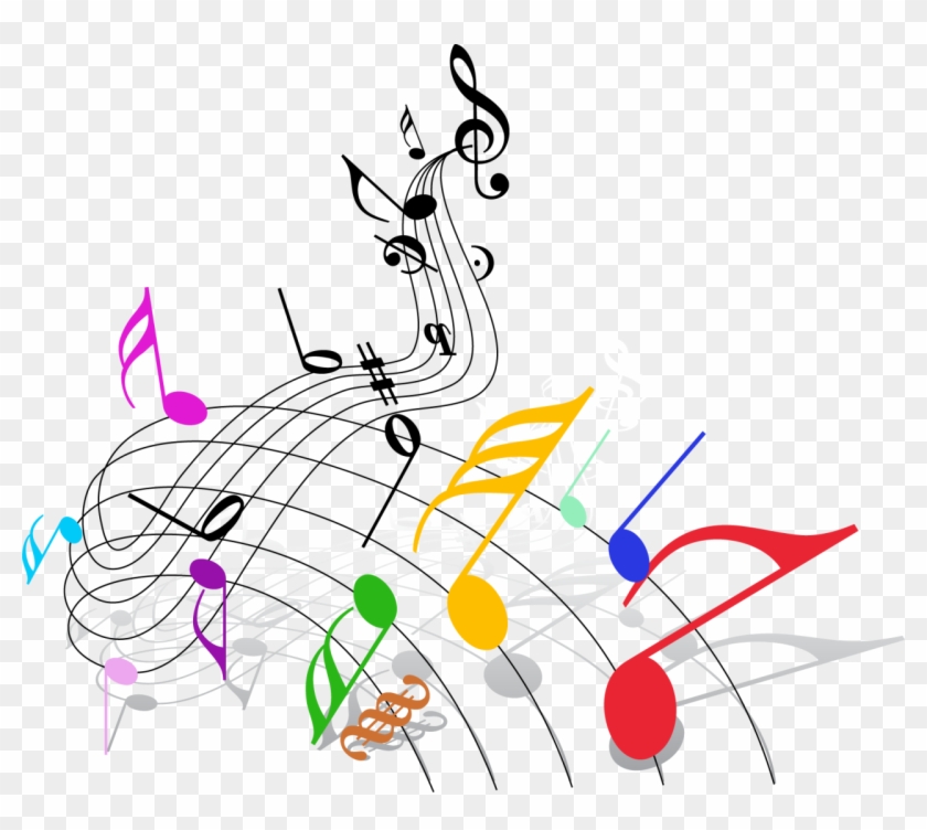 Musical Note Musical Theatre Clip Art - Colorful Png Music Notes #346531