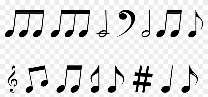 Music Notes Png Clipart Web Icons Png - Musical Notes Silhouette #346598