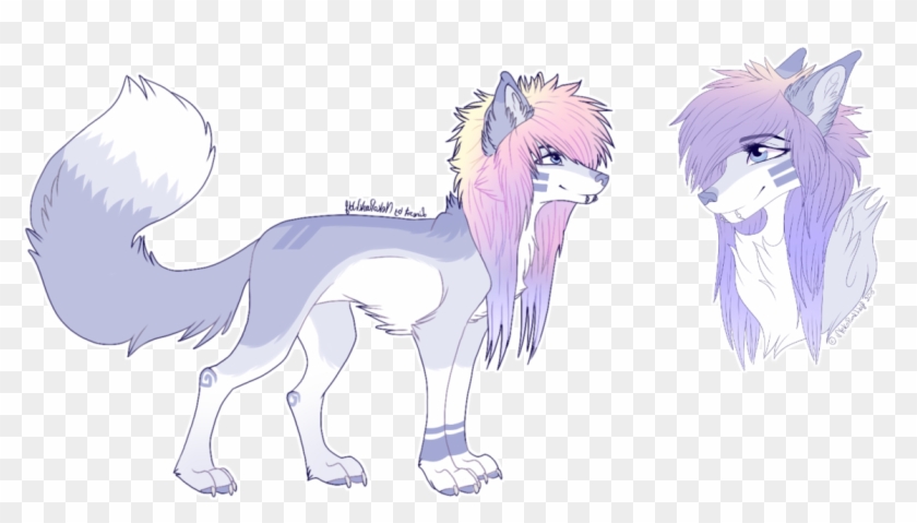 [closed] Aesthetic Purple Canine Adopt Ota By Crispywaffies - Cartoon #346616