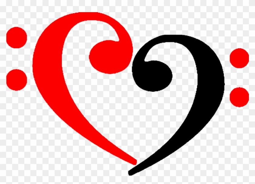 Bass Clef Love Heart By Jiggasinparis - Bass Clef Heart #346663