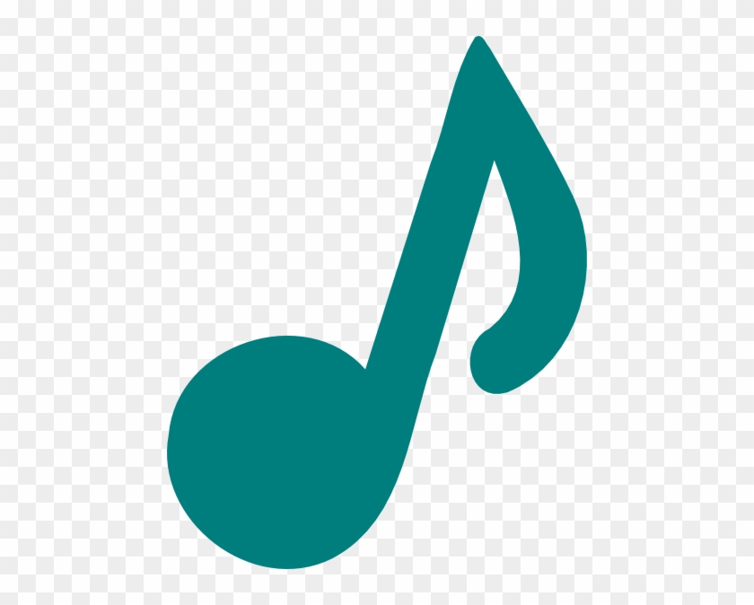 Music Note Clip Art At Clkercom Vector Online - Teal Music Note Clipart #346792