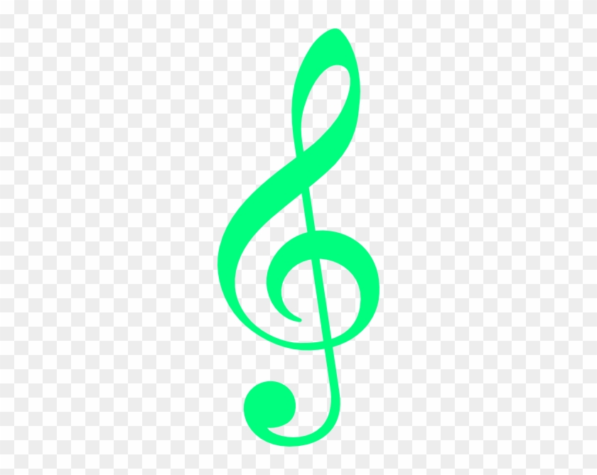 Coloured Treble Clef Png #346795