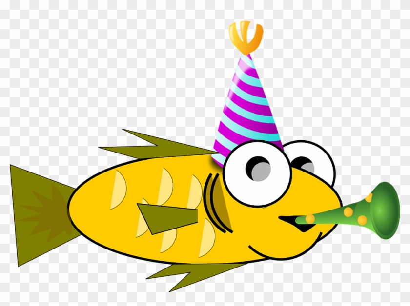 Birthday Hat Clipart 9, - Poisson D Avril 2018 #346840