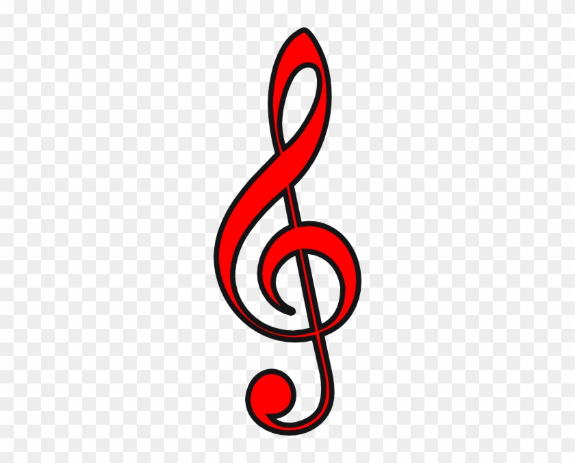 Clave Music Note Clip Art At Clker - Treble Clef #346886