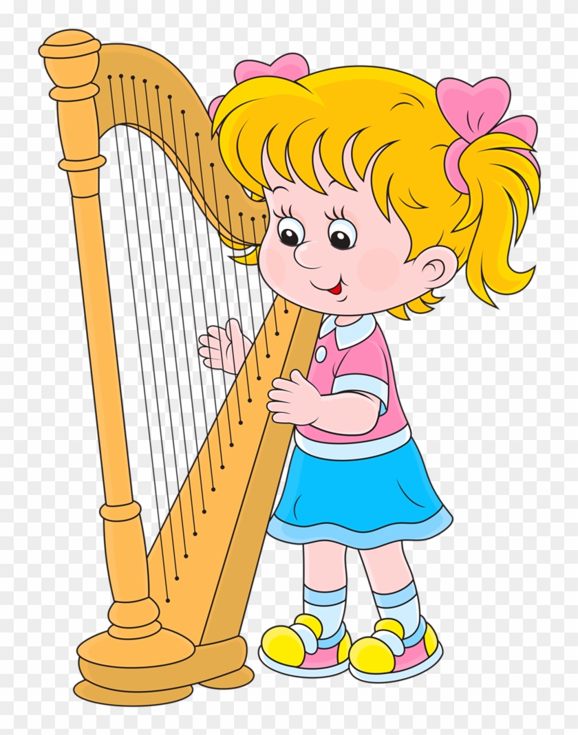 Фото, Автор Soloveika На Яндекс - Playing Harp Clipart #346902