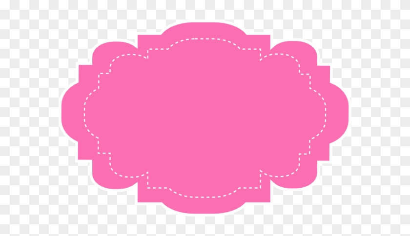 Pink Shape K Clip Art At Clker - Frames Pink #346975