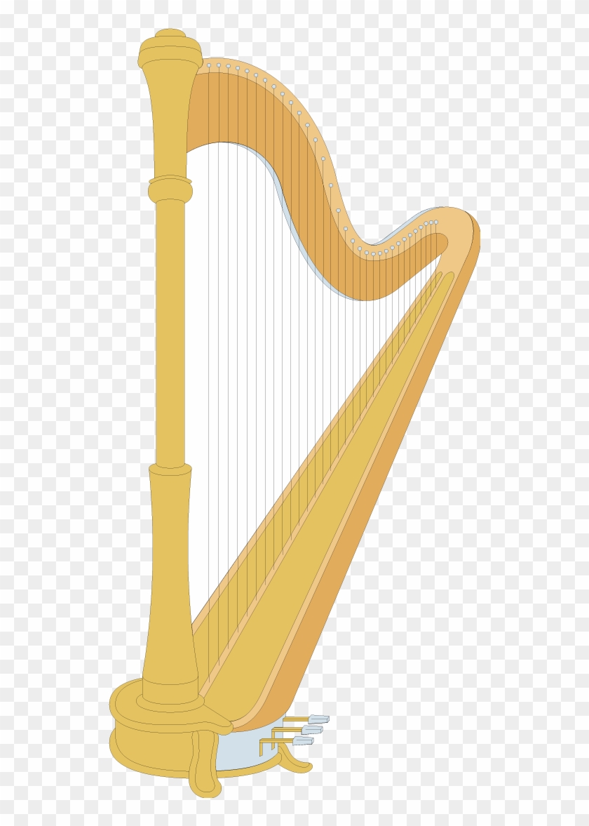 Celtic Harp Clip Art - Celtic Harp Clip Art #347076