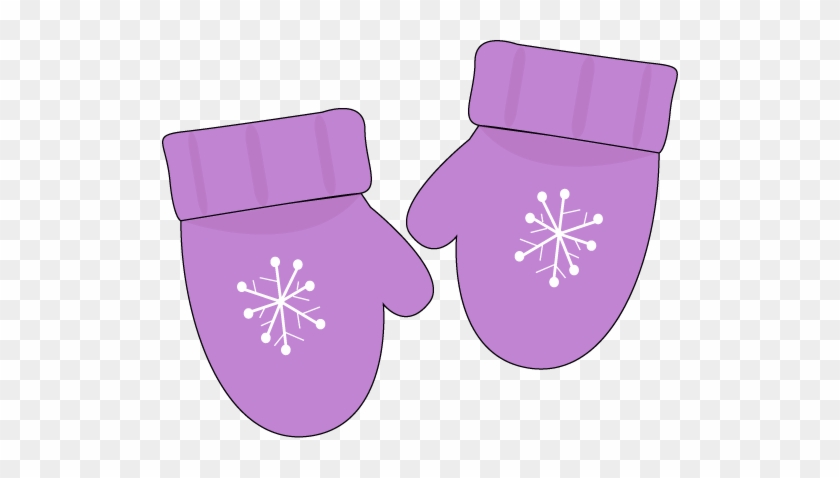 Clip Art Mittens Clipart - Purple Mittens Clipart #347083