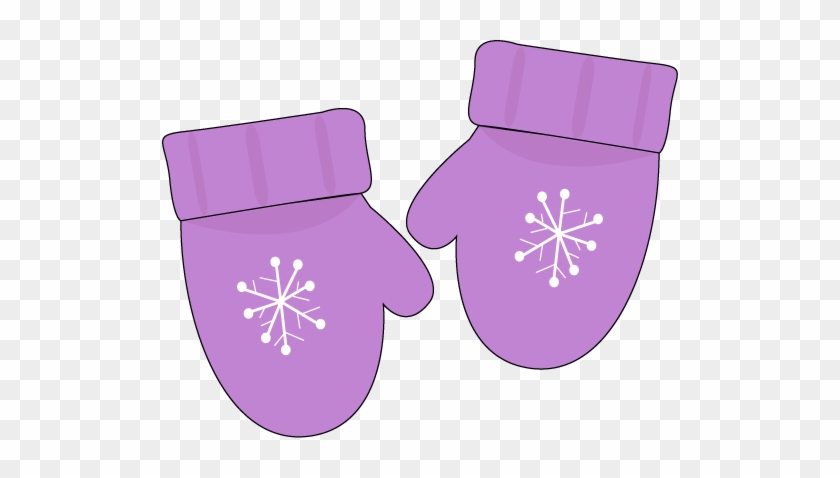 Clip Art Mittens Clipart - Purple Mittens Clipart #347083