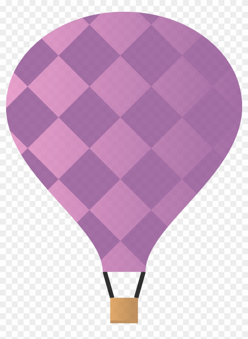 Purple Hot Air Balloon Clip Art #347086