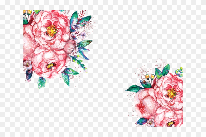 Watercolor Flowers Png Transparent Peoplepngcom - Red Floral Watercolor Png #347098