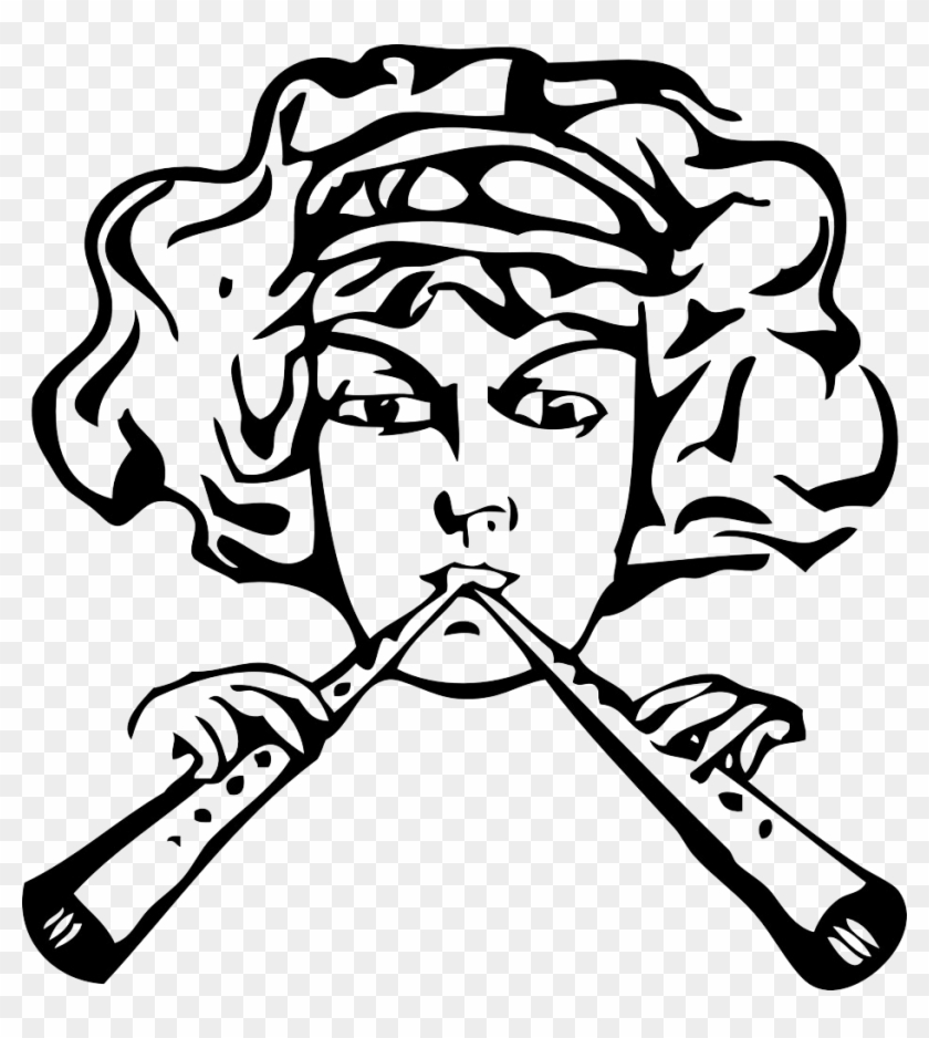 Musical Instrument Pipe Flute Clip Art - Musical Instrument Pipe Flute Clip Art #347125