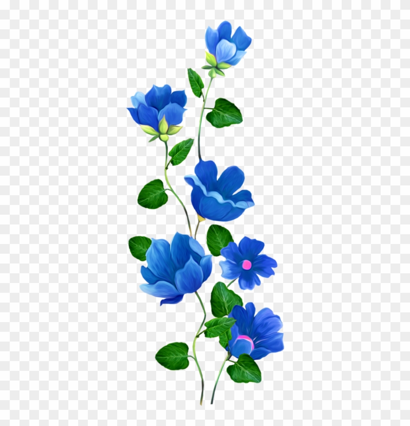 Яндекс - Фотки - Blue Flower Border #347181