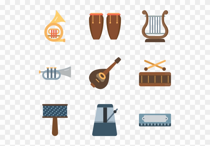 Color Musical Icons - Percussion Instrument Free Icons Set #347183