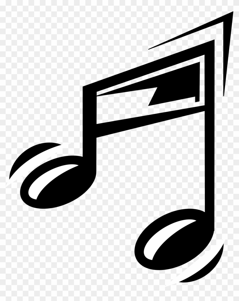 Big Image - Music Clip Art Black And White #347220