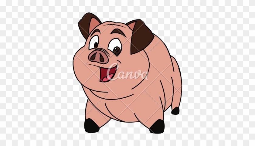 Pig Cartoon - Pork Dibujos Animados #347219