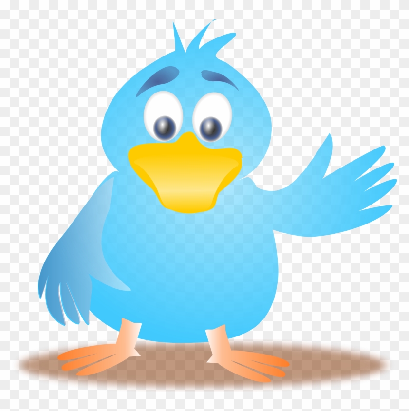 Image For Twitter Bird Animal Clip Art - Bird Waving Clipart #61032
