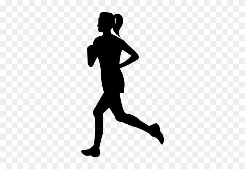 Woman Running Image Public Domain Vectors - Woman Running Silhouette Png #61075