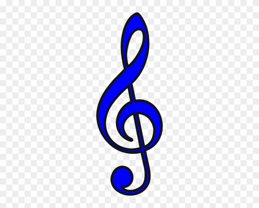 Treble Clef In Color #347272