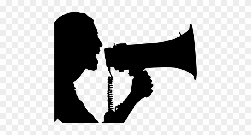 Megaphone Clip Art - Megaphone Silgouette Svg #347316