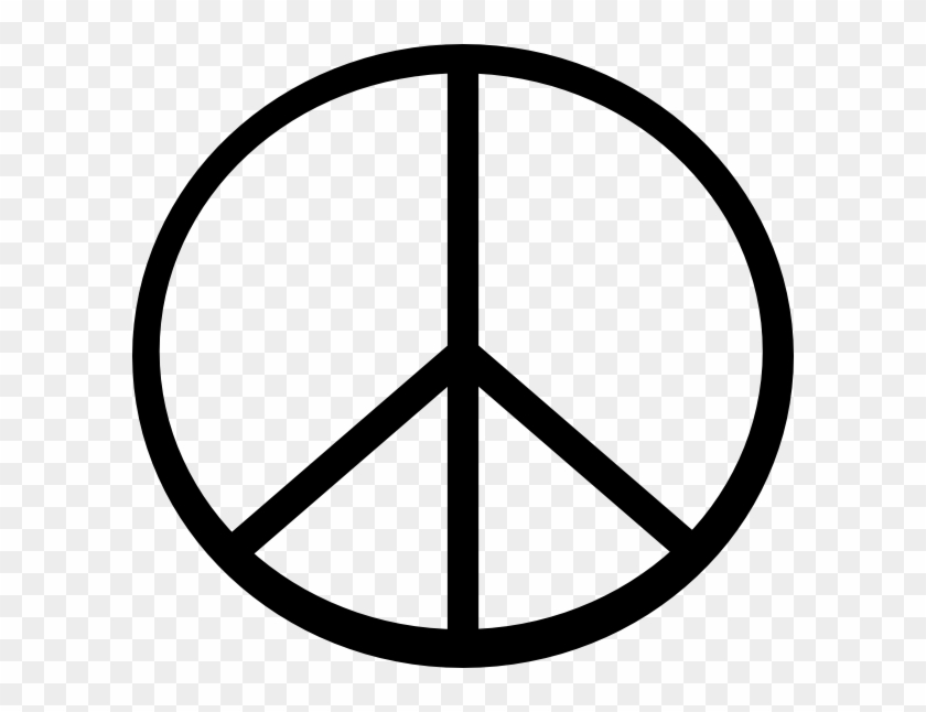 Peace Symbol Clip Art - Peace Sign Transparent Background #347311