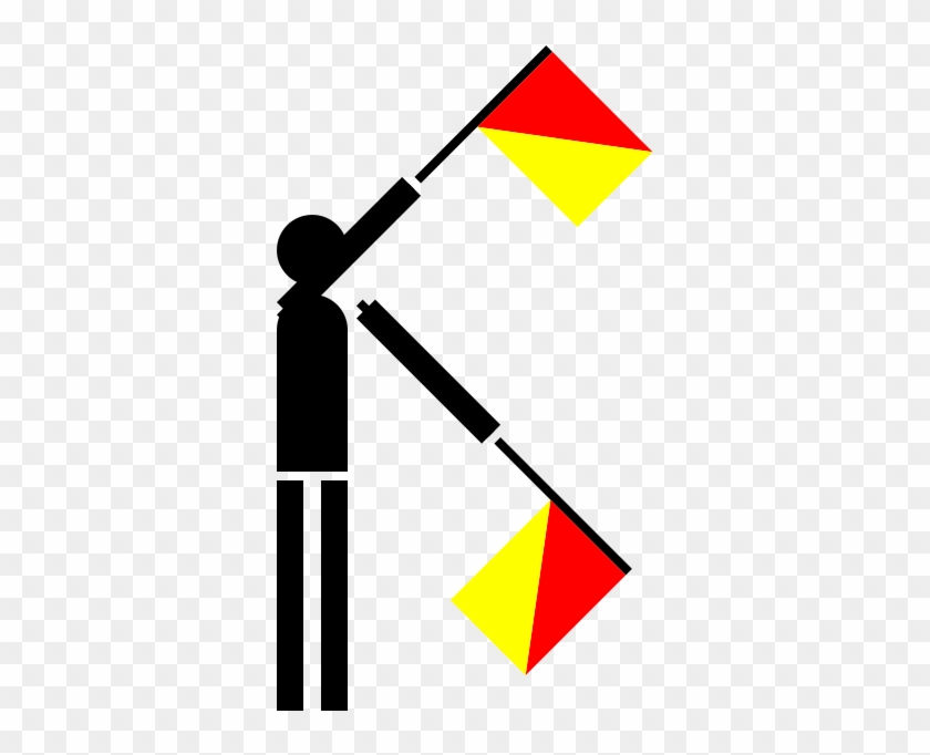 Get Notified Of Exclusive Freebies - Semaphore Flag Clip Art #347319