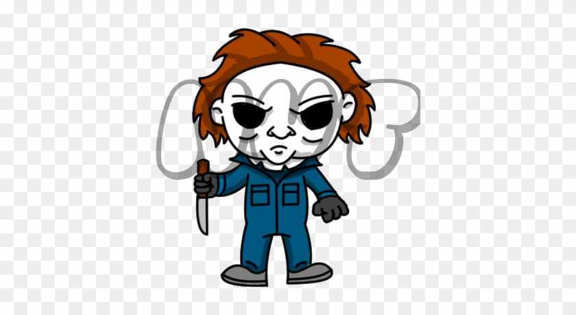 Michael Myers Watermark By Thedonutman99 - Cartoon #347372