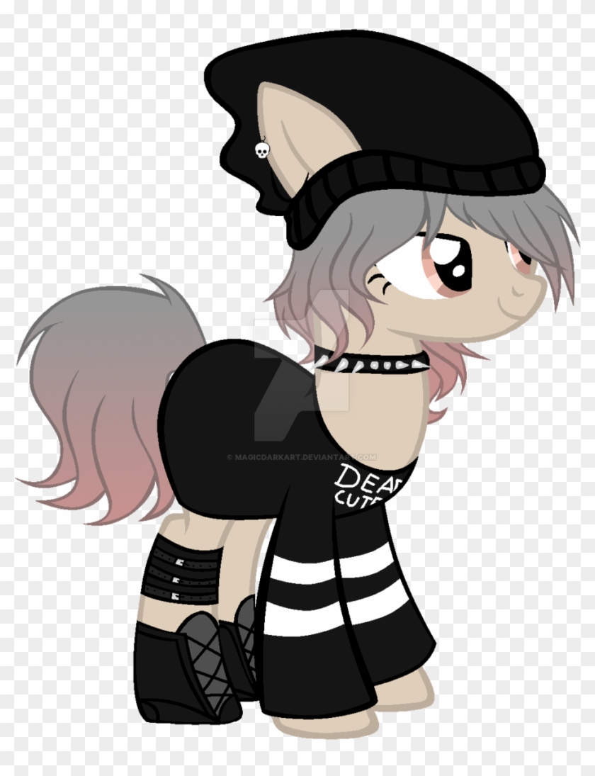 Magicdarkart, Beanie, Choker, Clothes, Female, Hat, - Cartoon #347397