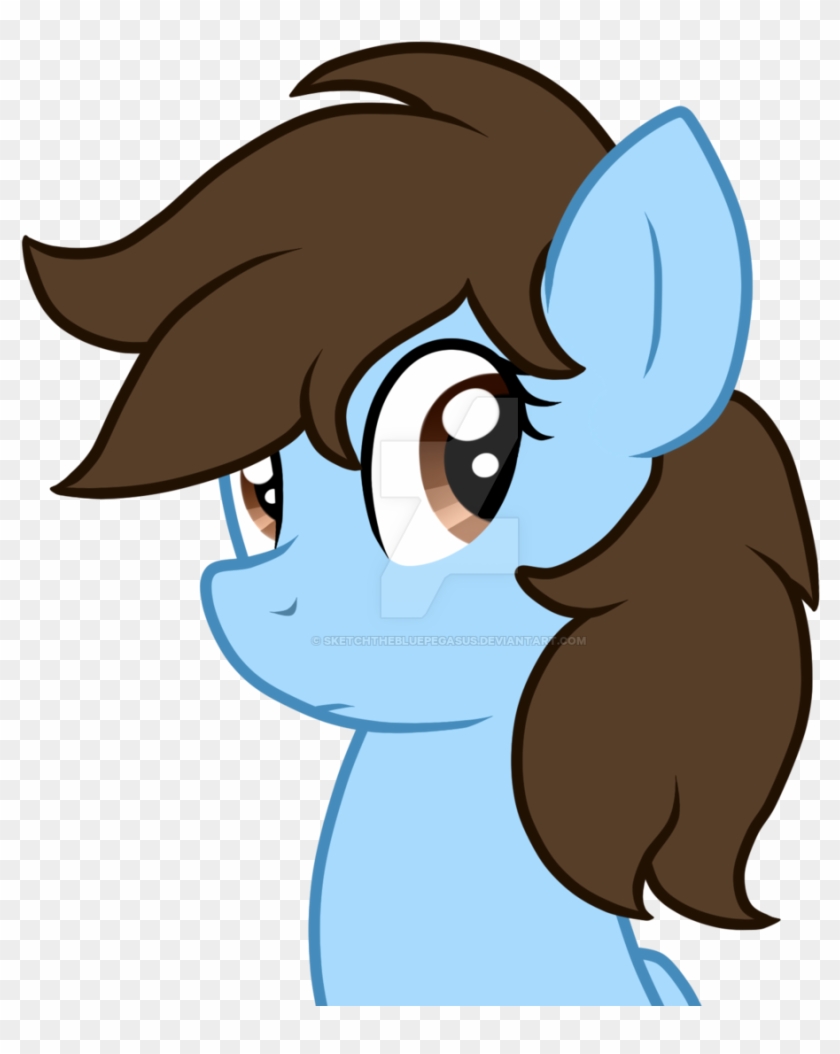 Sketchthebluepegasus, Bust, Female, Mare, Obtrusive - Cartoon #347419