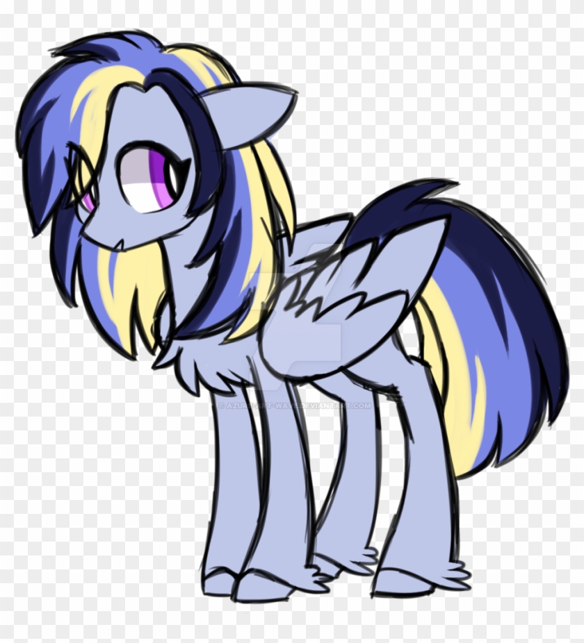 Azure Art Wave, Chest Fluff, Female, Mare, Obtrusive - Cartoon #347443