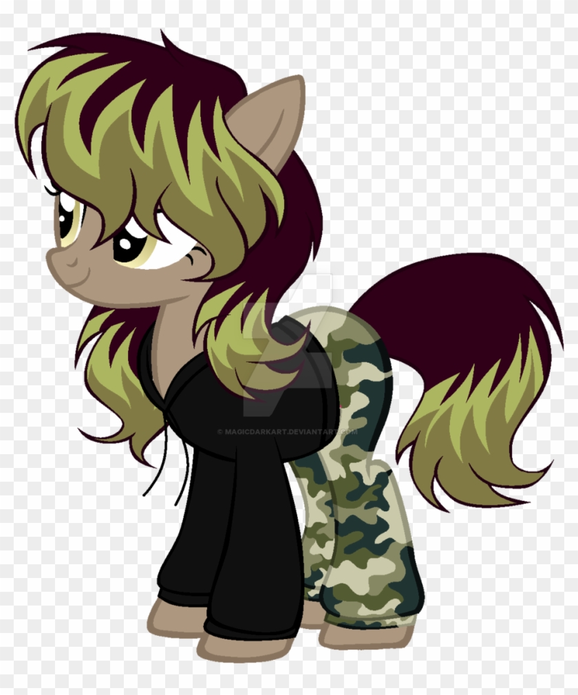 Magicdarkart, Camo Pants, Clothes, Earth Pony, Female, - Adoption #347459