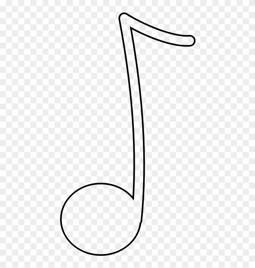 Clipart - Quaver - Line Art #347676