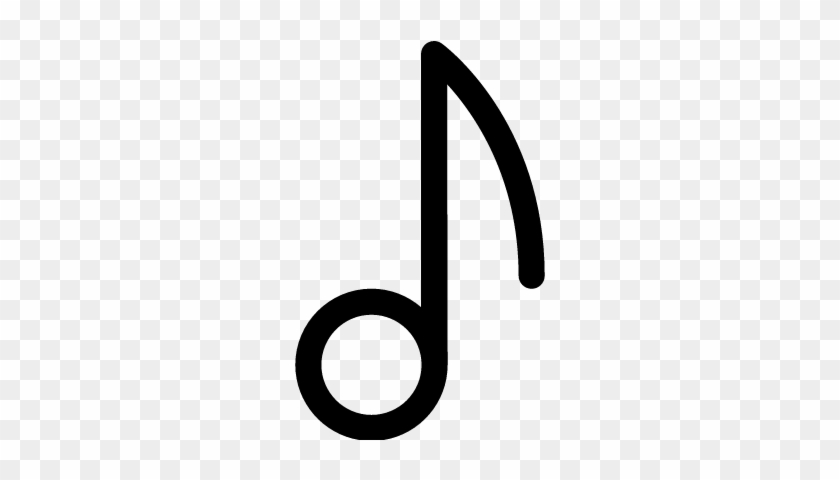 Eighth Note Vector - Corchea Iconos #347726