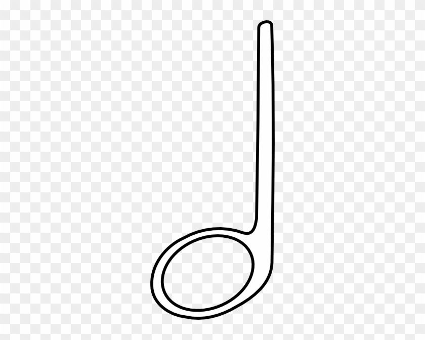 Half Note White Clip Art At Vector Half Note Clipart Black