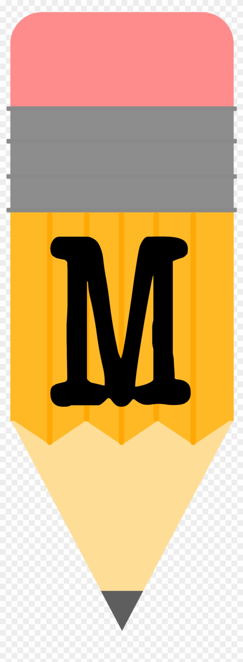 Pencil Alphabet Banner M 1,076×2,778 Pixels - Letter #347801