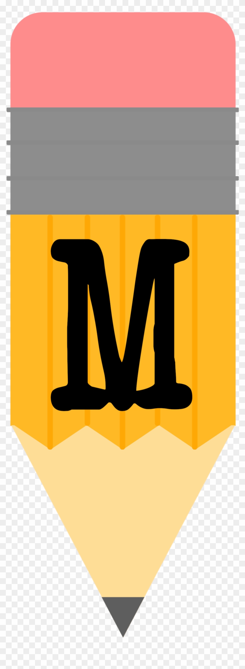 Pencil Alphabet Banner M 1,076×2,778 Pixels - Letter #347801