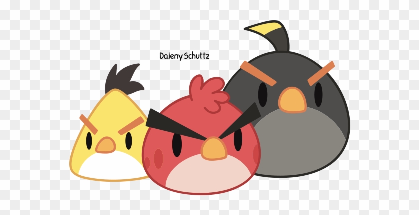 Chibi Angry Birds By Daieny - Imagenes De Angry Birds Kawaii #347965
