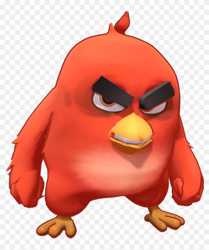 Mmd Angry Birds Red Fire Model Preview2 By - Angry Bird 3d Model #348013