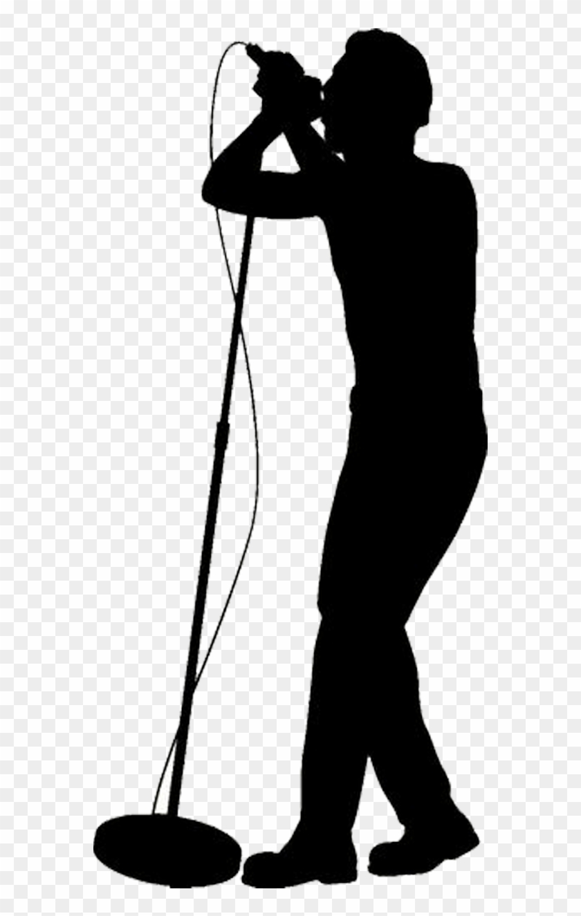Singer Silhouette Singing Male Clip Art - Singer Silhouette Png #348062