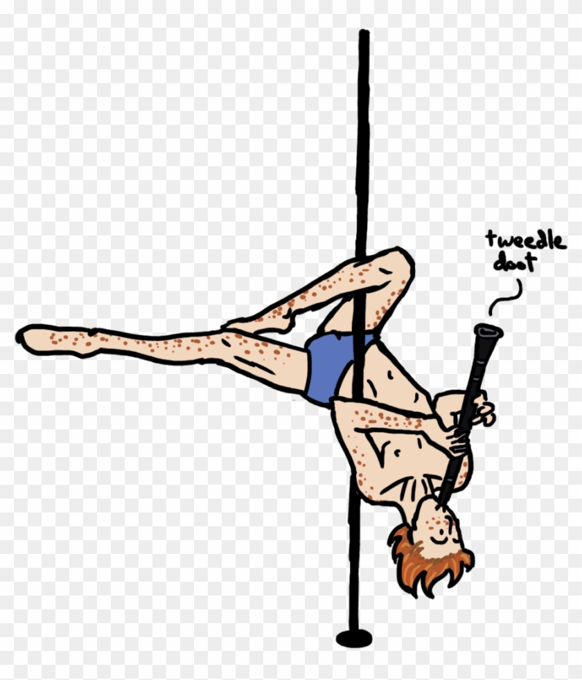 A-flat Clarinet Pole Dance Performing Arts - Cartoon #348149