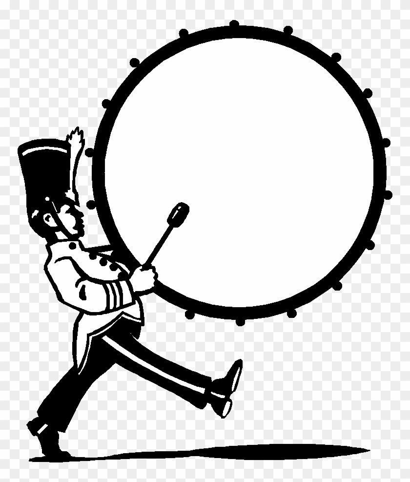 Marching Bass Drum Clip Art - Bass Drum Clip Art #348228