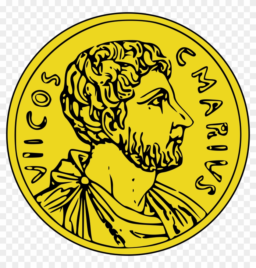 Coin Clip Art - Ancient Rome Coloring Page #348316