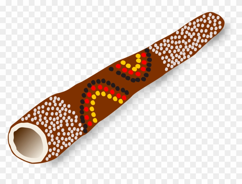 Didgeridoo, Australian Traditional Music Instrument - Didgeridoo Clipart #348320