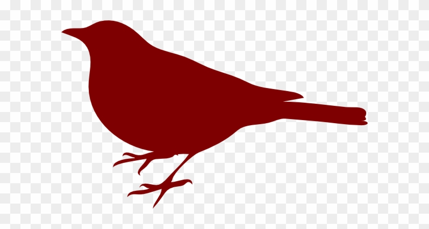Bird Silhouette Small Red Clip Art At Clker - Bird Silhouette Clip Art #348330