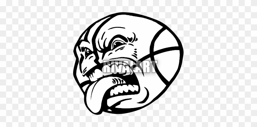 Sticking - Out - Tongue - Clip - Art - Basketball #348358