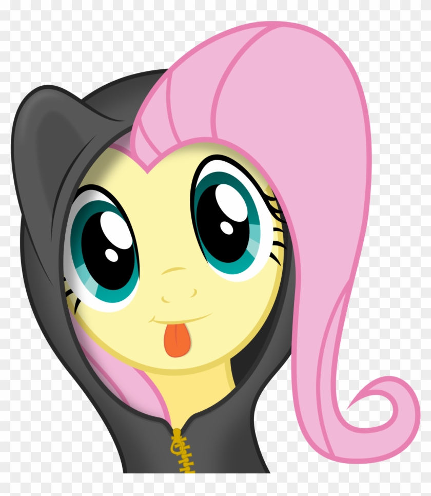 Fluttershy Being Cute [with Hoody] By Infinitoa - Fluttershy Cute #348374