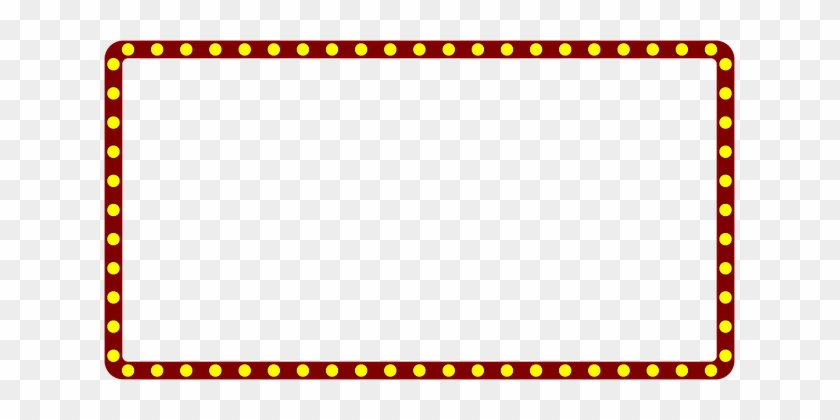 Marquee Theater Border Frame Theatre Movie - Marquee Sign Transparent Background #348632