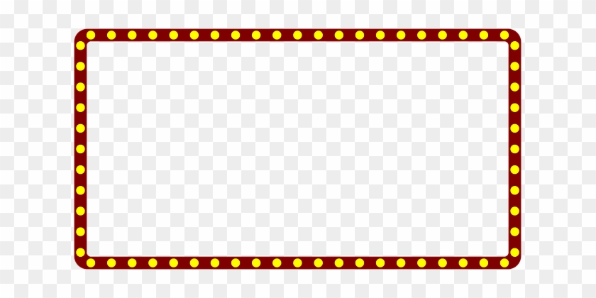 Marquee Theater Border Frame Theatre Movie - Marquee Sign Transparent Background #348632