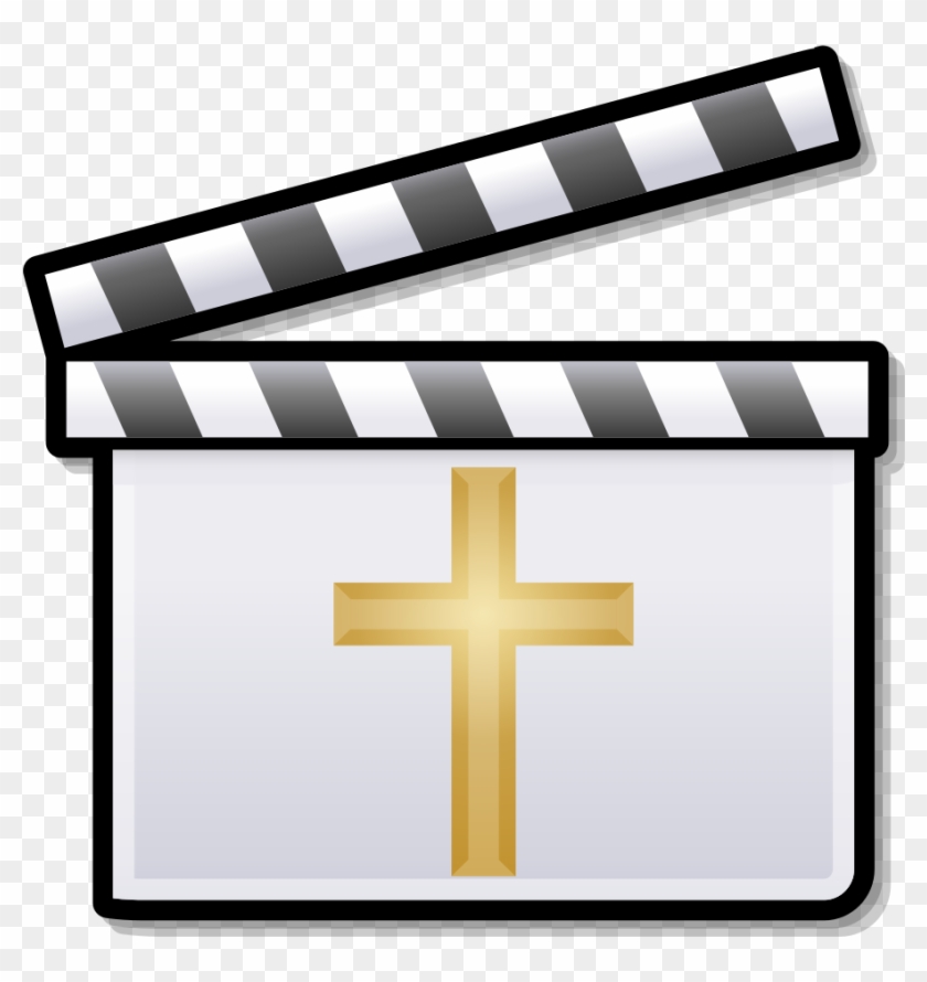 Golden Cross Clapperboard - One Act Play Logo #348746